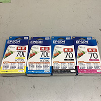 EPSON エプソン 純正インク ICC70L ICY70L ICBK 70 ICM70 4点まとめて 家電